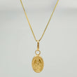 Set Cadena y Dije Veneciana + Virgen Milagrosa 1.35gr / 19 3/4 in / 0.55mm Oro Amarillo 18K &