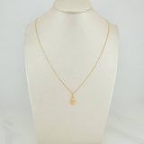 Set Cadena y Dije Veneciana + Estrella 1.2gr / 15 3/4 in / 0.55mm Oro Amarillo 18K &