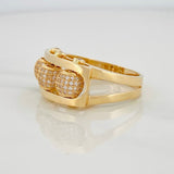 Fire Beads Ring 8.75g / T9 3/4 Yellow Gold 18K
