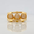 Fire Beads Ring 8.75g / T9 3/4 Yellow Gold 18K