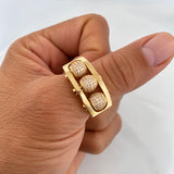 Fire Beads Ring 8.75g / T9 3/4 Yellow Gold 18K