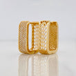 Candongas Cuadradas 7.3g / 3/4 in Oro Amarillo 18K