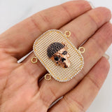Charm Pirate Skull 9.7g / 1 1/2 in Tri-Color Gold 18K