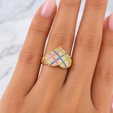 Heart Ring 3.5g / T5 3/4 Yellow Gold 18K