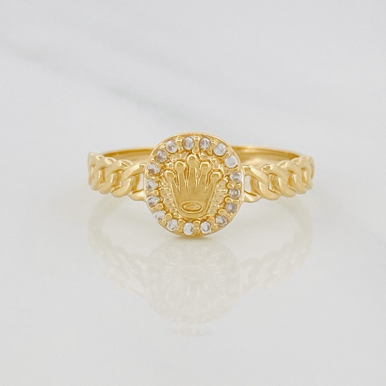 Crown Ring 1.95g / T7 Yellow Gold 18K