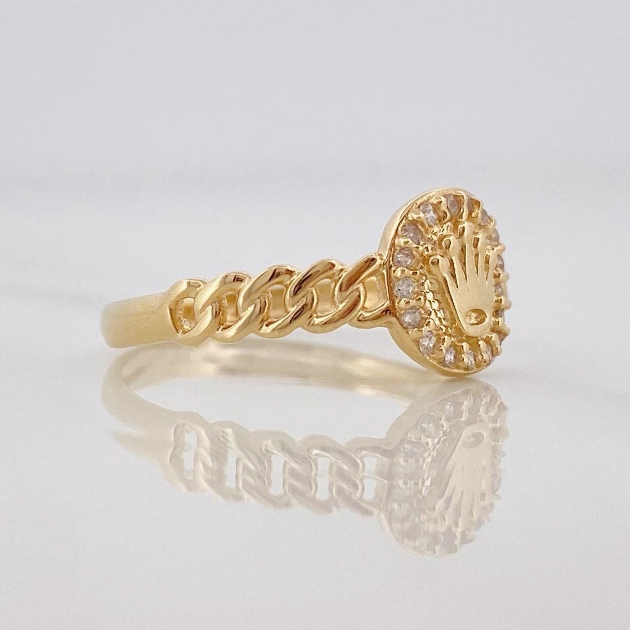 Crown Ring 1.95g / T7 Yellow Gold 18K