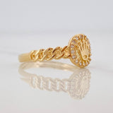 Crown Ring 1.95g / T7 Yellow Gold 18K