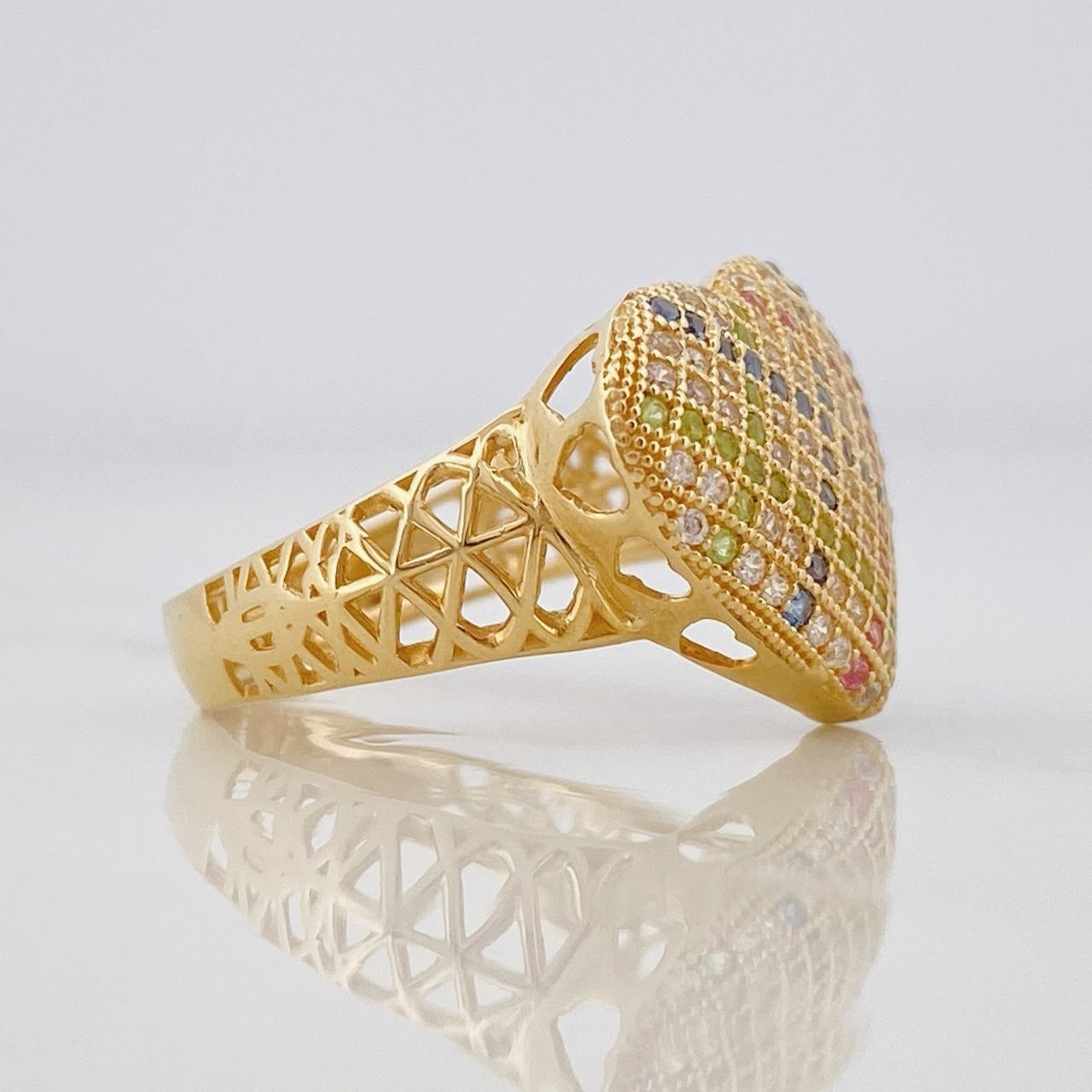 Heart Ring 3.5g / T5 3/4 Yellow Gold 18K
