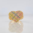 Heart Ring 3.5g / T5 3/4 Yellow Gold 18K