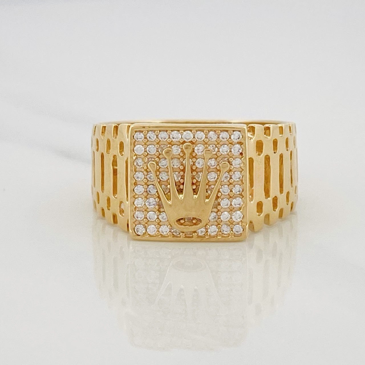 Crown Ring 6.05g / T10 1/4 Yellow Gold 18K