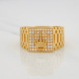 Crown Ring 6.05g / T10 1/4 Yellow Gold 18K