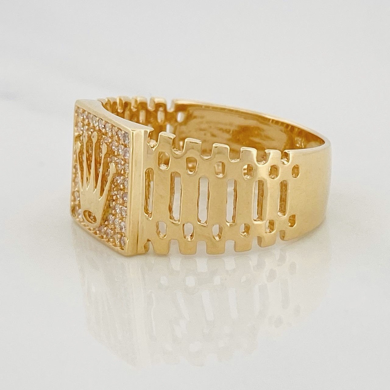Crown Ring 6.05g / T10 1/4 Yellow Gold 18K