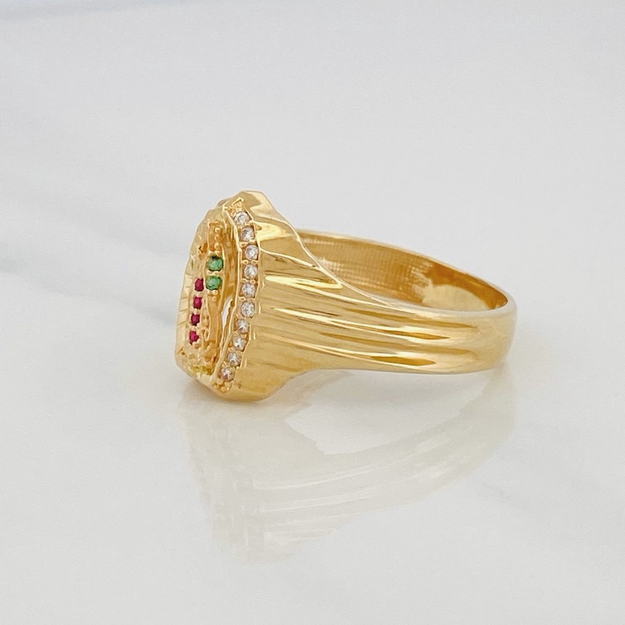 Anillo Virgen de Guadalupe 4.55g / T8 3/4 Oro Amarillo 18K