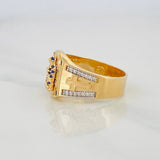 Anillo Virgen de Guadalupe 6.15g / T9 1/2 Dos Oros Amarillo Blanco 18K