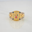 Anillo Virgen de Guadalupe 6.15g / T9 1/2 Dos Oros Amarillo Blanco 18K