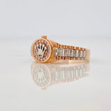 Crown Ring 3.6g / T9 Two White Rose Golds 18K