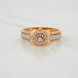 Crown Ring 3.6g / T9 Two White Rose Golds 18K
