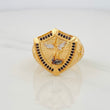 Anillo San Gabriel Arcángel 9.95g / T10 Tres Oros 18K