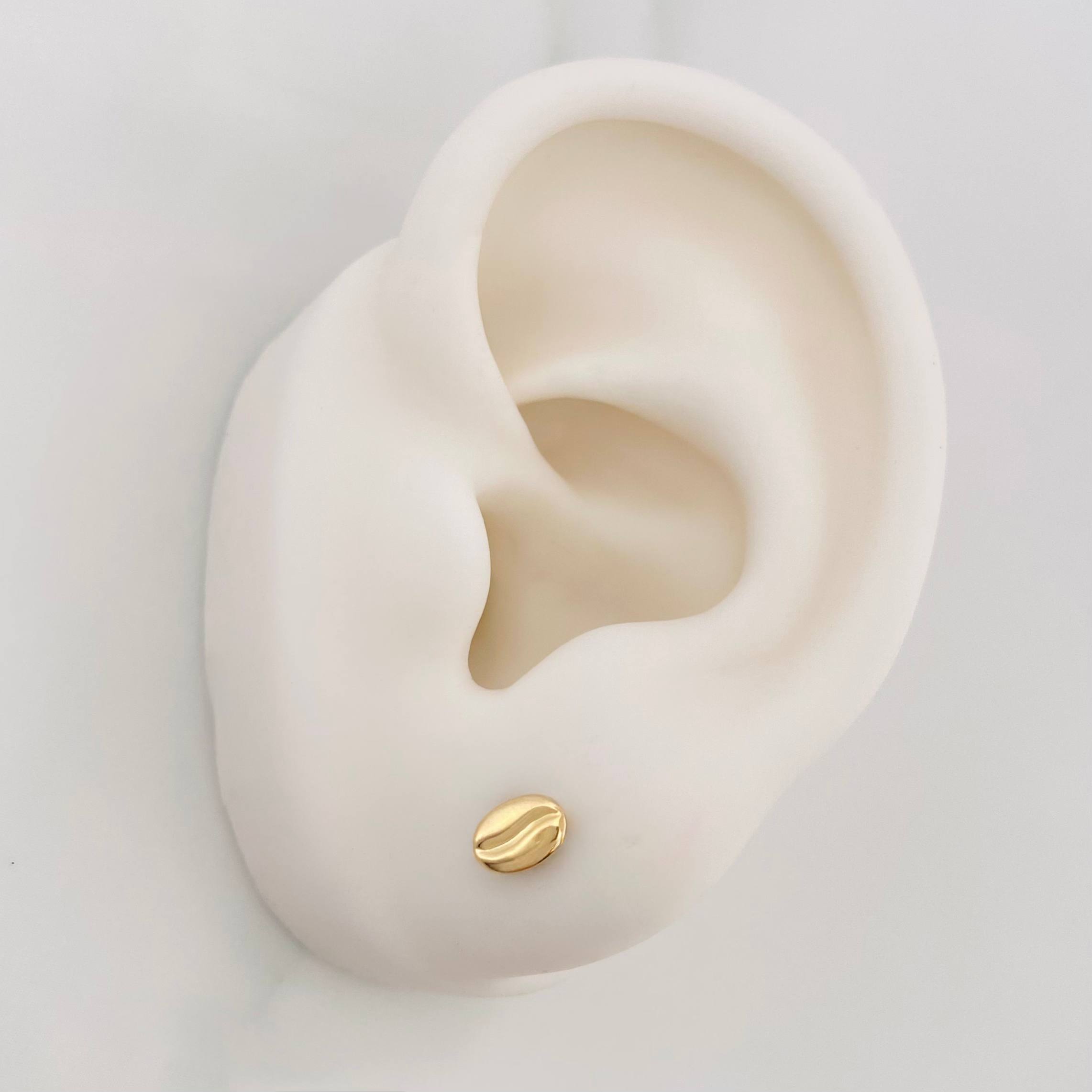 Topos Grano de Cafe 0.6g / in / 4.15mm Oro Amarillo 18K