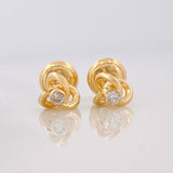 Stud Earrings Helix 0.85g / in / 5mm Yellow Gold 18K