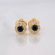 Stud Earrings Flower 1.1g / in / 5.5mm Yellow Gold 18K