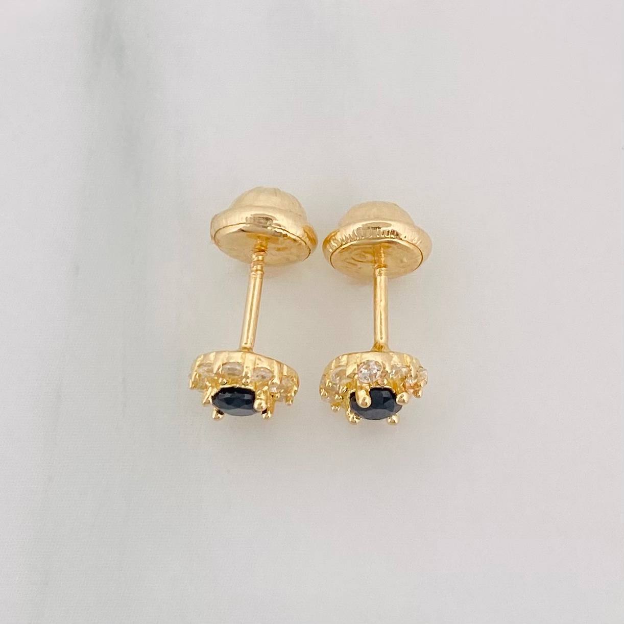 Topos Flor 1.1g / in / 5.7mm Oro Amarillo 18K