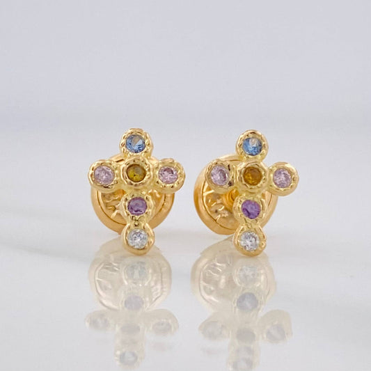 Topos Cruz 0.9g / in / 2.25mm Oro Amarillo 18K
