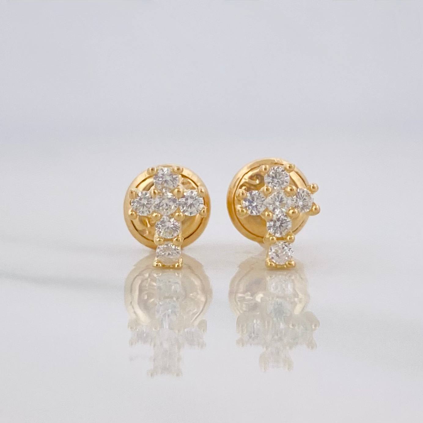 Topos Cruz 0.8g / in / 2.25mm Oro Amarillo 18K