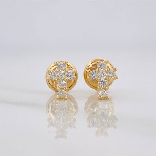 Topos Cruz 0.8g / in / 2.25mm Oro Amarillo 18K