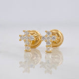 Topos Cruz 0.8g / in / 2.25mm Oro Amarillo 18K
