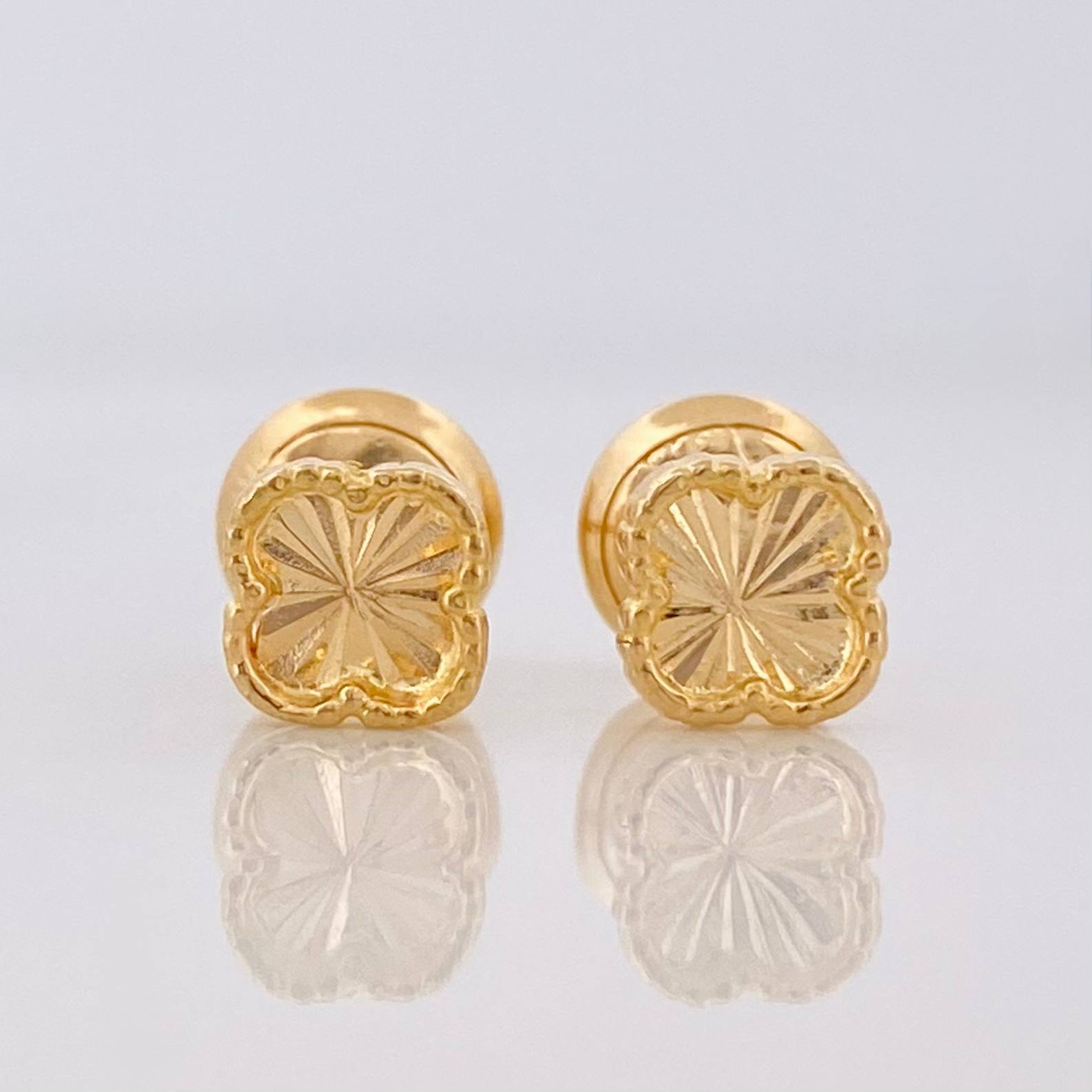 Topos Trebol 0.8g / in / 5mm Oro Amarillo 18K