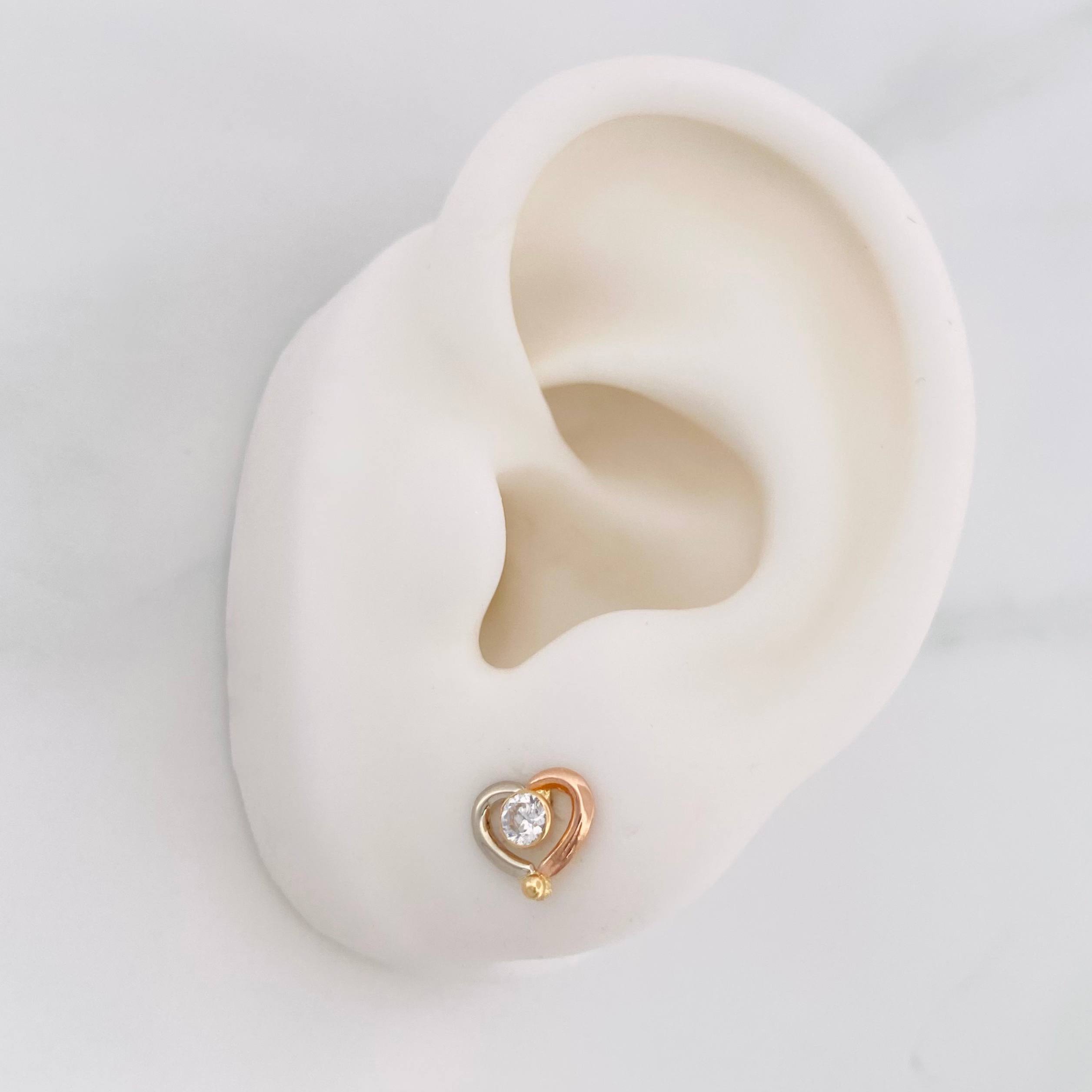 Topos Corazon 0.9g / in / 7.7mm Tres Oros 18K