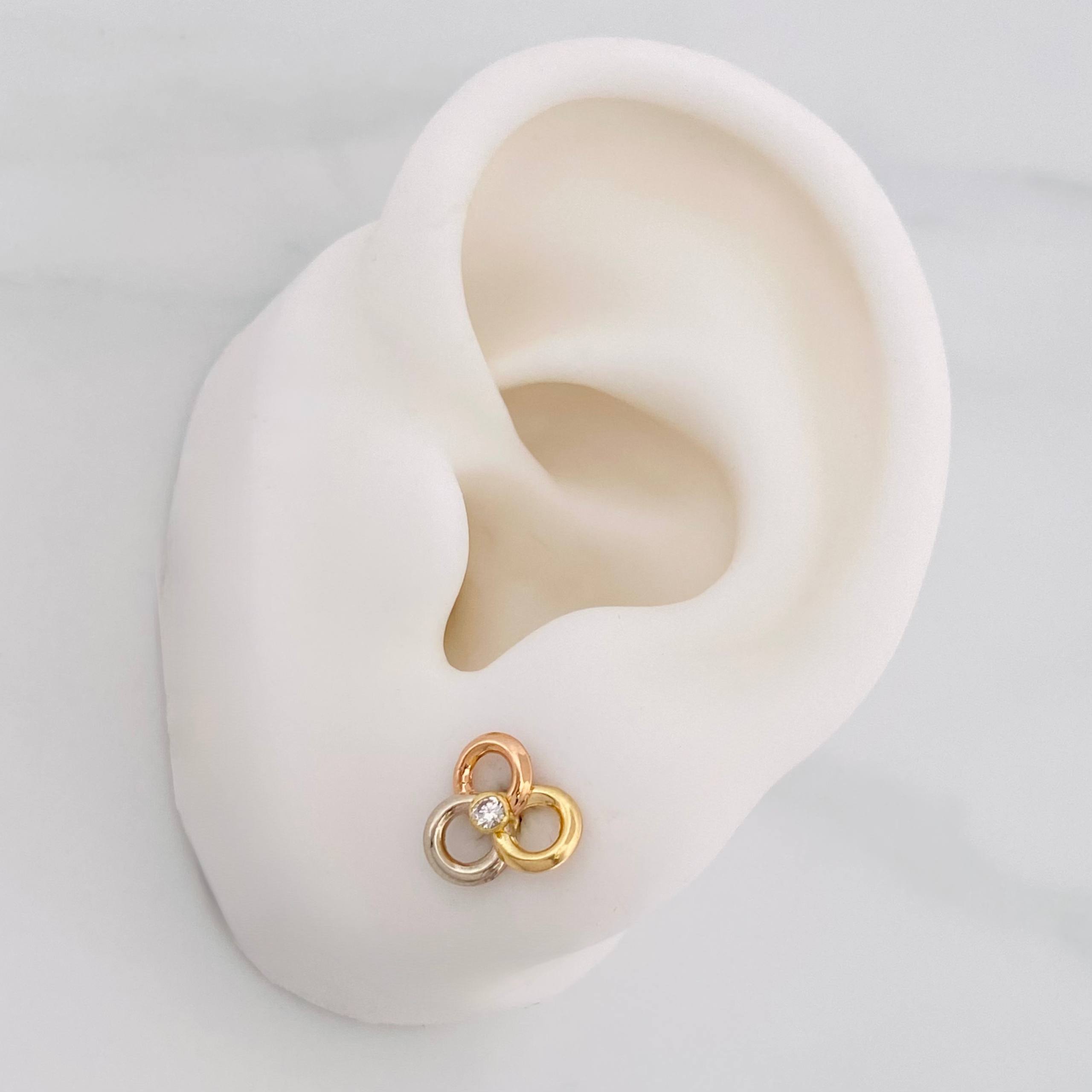 Topos Elice 0.9g / in / 9mm Tres Oros 18K
