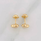 Stud Earrings Heart 0.75g / in / 7.2mm Yellow Gold 18K
