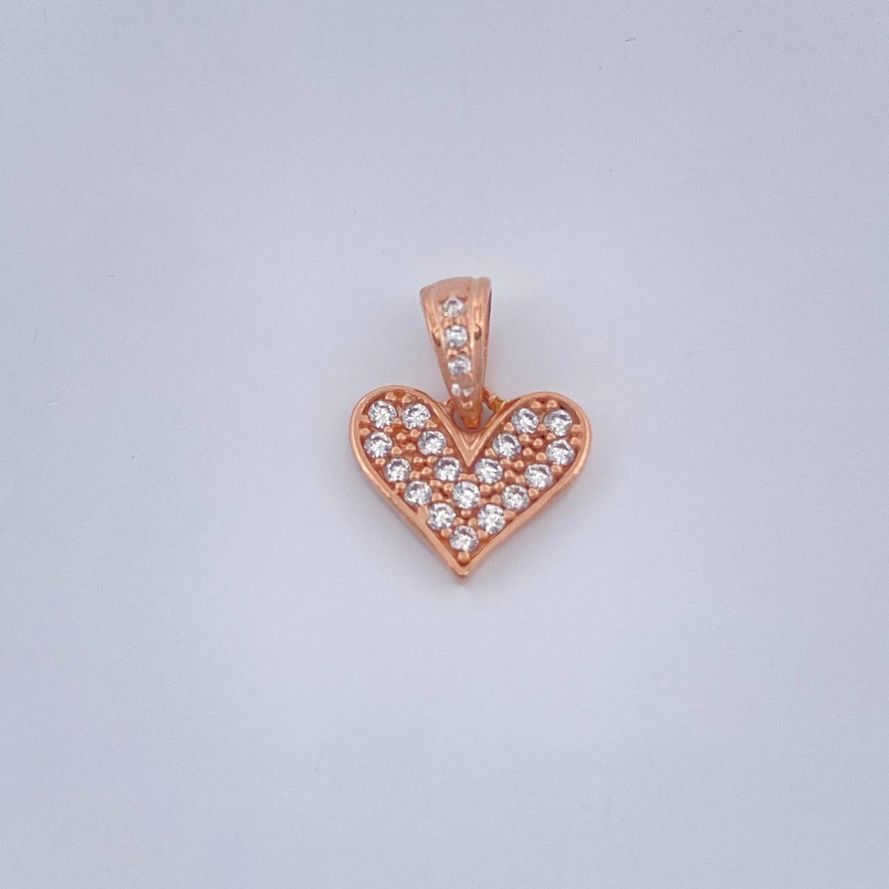 Dije Corazon 1.05gr / 1/2 in / Oro Rosa 18K &