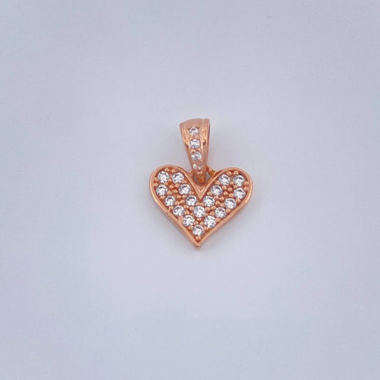 Dije Corazon 1.05gr / 1/2 in / Oro Rosa 18K &