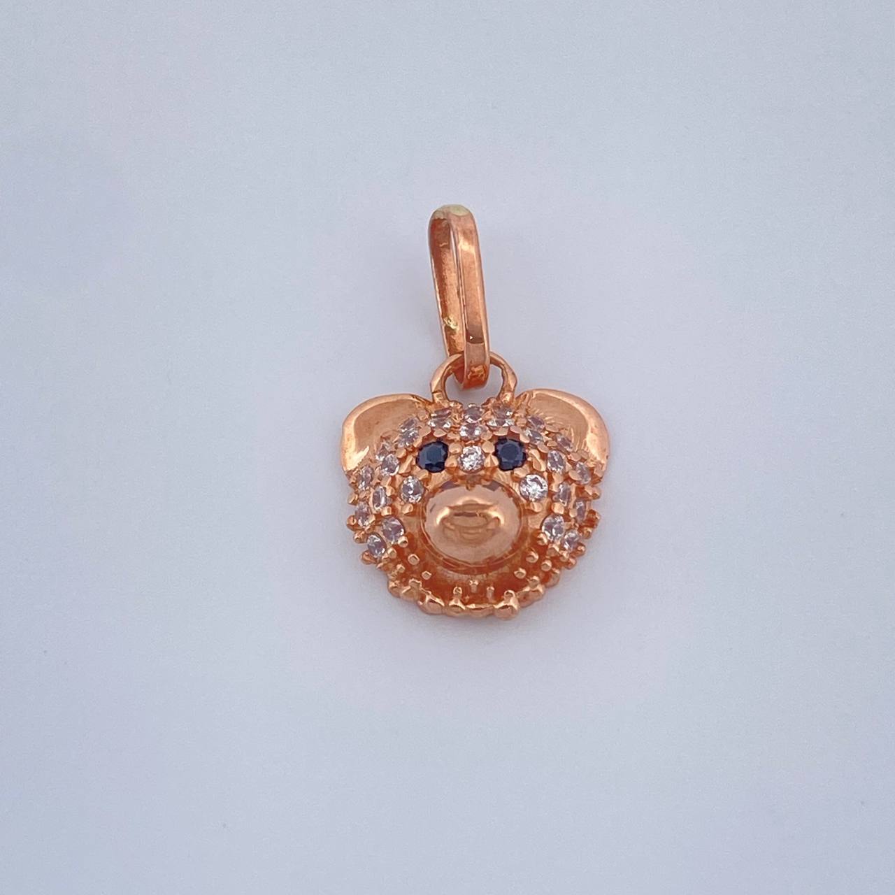 Dije Oso 1.1gr / 3/4 in / Oro Rosa 18K &