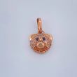 Dije Oso 1.1gr / 3/4 in / Oro Rosa 18K &