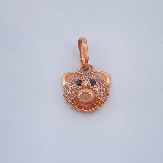 Dije Oso 1.1gr / 3/4 in / Oro Rosa 18K &