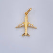 Dije Avion 1.15gr / 1 in / Oro Amarillo 18K &