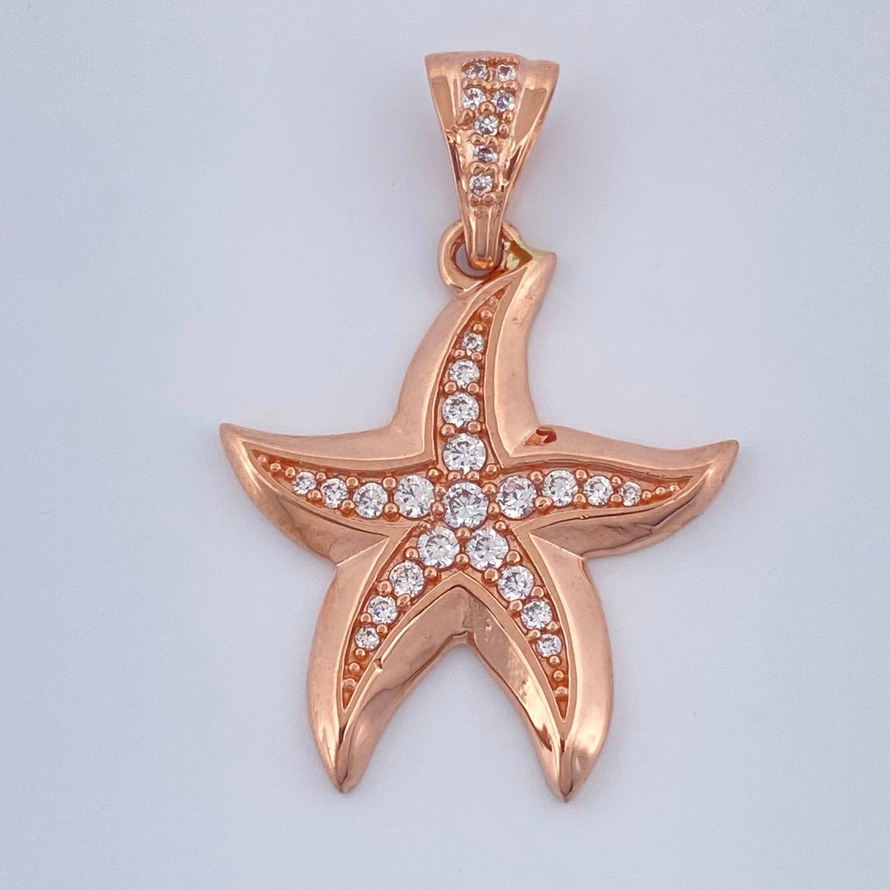 Pendant Starfish 3.4gr / 1 1/4 in / Rose Gold 18K &