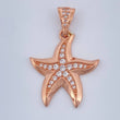 Pendant Starfish 3.4gr / 1 1/4 in / Rose Gold 18K &