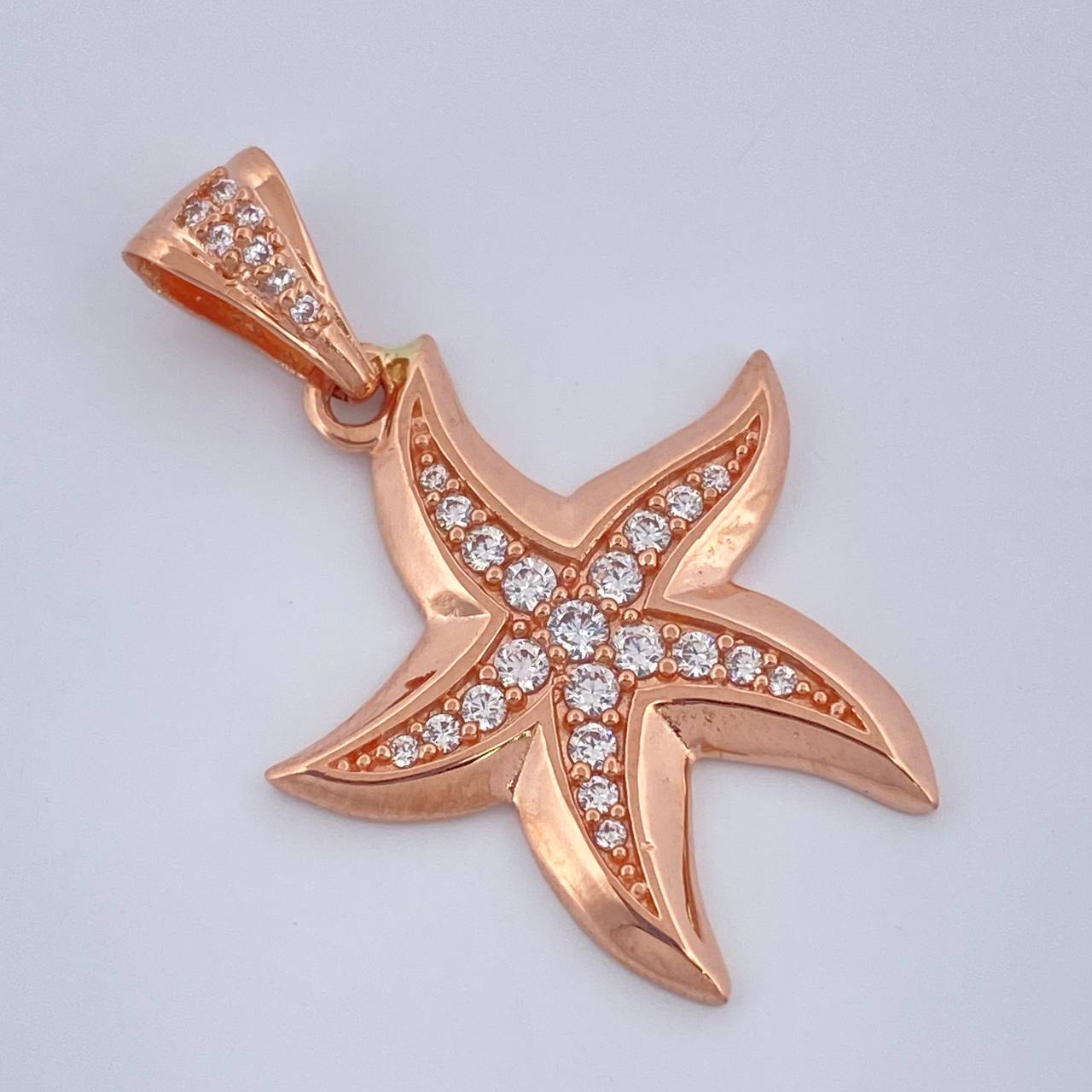 Pendant Starfish 3.4gr / 1 1/4 in / Rose Gold 18K &