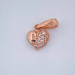 Dije Corazon 0.7gr / 1/2 in / Oro Rosa 18K &