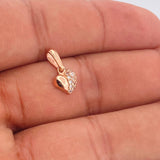 Dije Corazon 0.7gr / 1/2 in / Oro Rosa 18K &