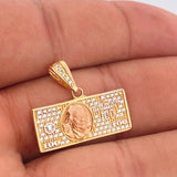 Dije One Dólar 3.5gr / 1 in / Tres Oros 18K &