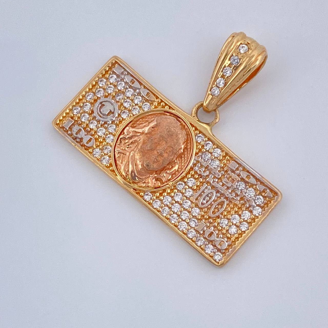 Dije One Dólar 3.5gr / 1 in / Tres Oros 18K &