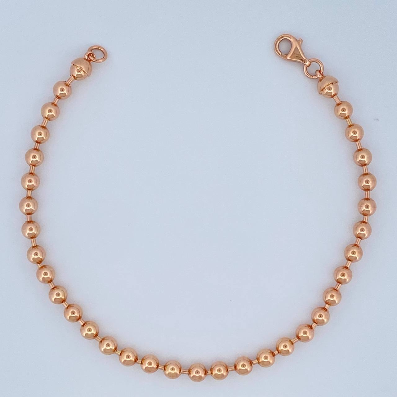 Pulso Militar 6.65gr / 8 in / 4mm Oro Rosa +3 18K &