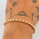 Pulso Militar 6.65gr / 8 in / 4mm Oro Rosa +3 18K &