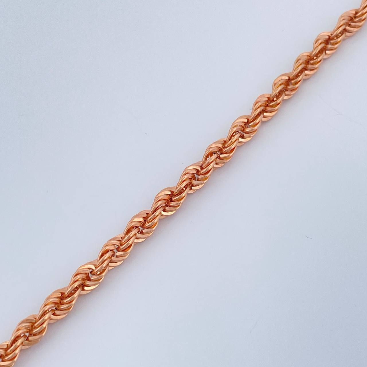 Rope Bracelet 2.85gr / 7 1/2 in / 3mm Rose Gold +3 18K &